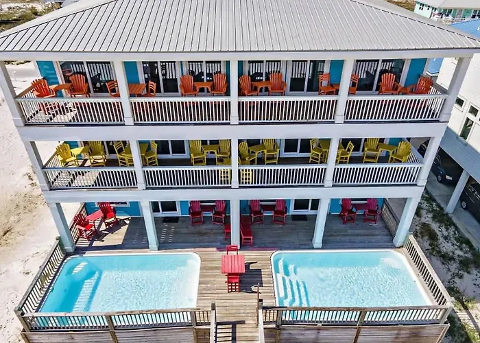 Beachfront 9bed Easybreezy West Holiday home Gulf Shores
